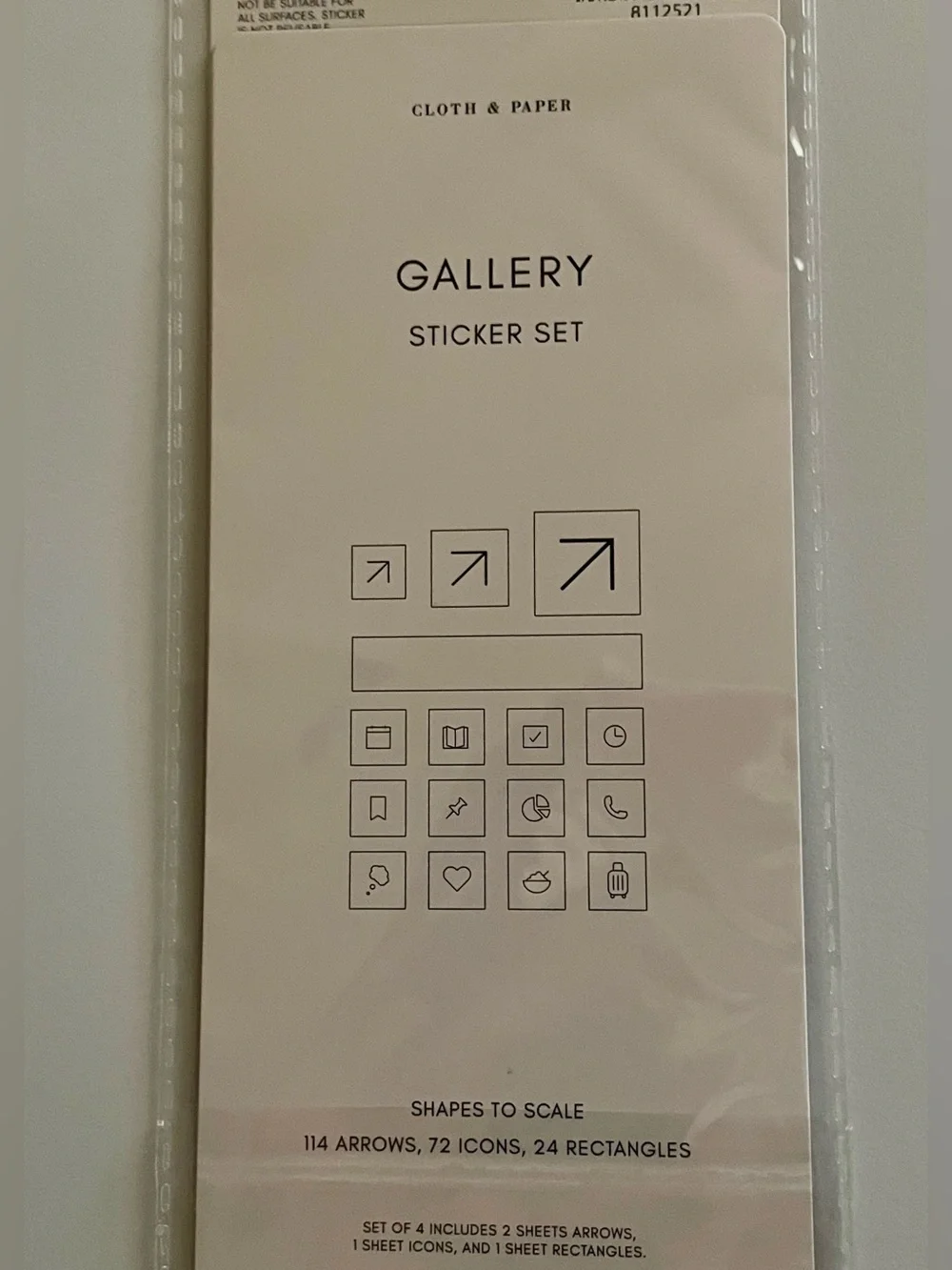 Cloth & Paper Angora Time Block & Transparent Gallery Stickers